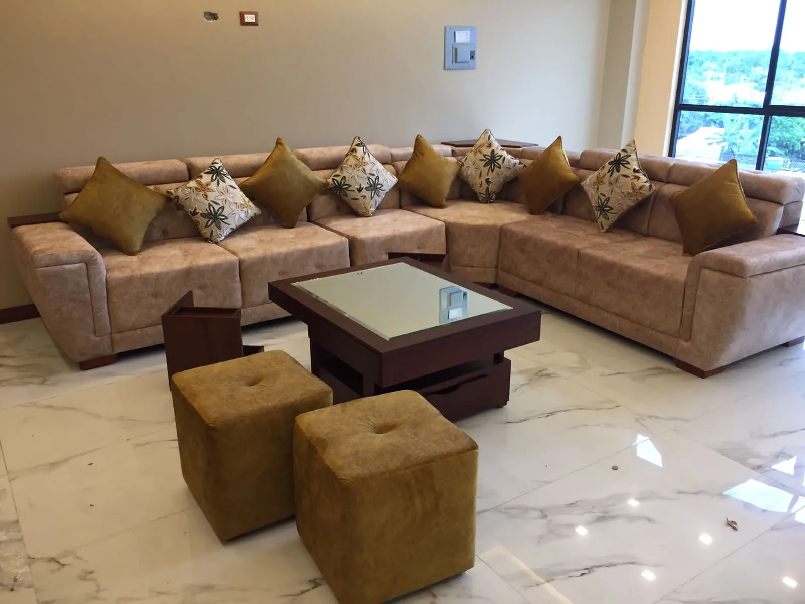 Sofá Modular ELITE Estructura de Madera Vista